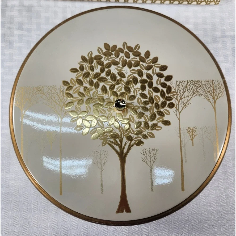 VTG MCM Otagiri Japan Golden Mist Laquerware  Trinket/Candy/Relish W/ Sections